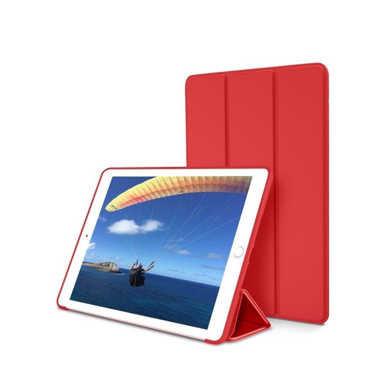 Devia Leather Case with Pencil Slot (2018) iPad Air (2019) & iPad Pro 10.5 red