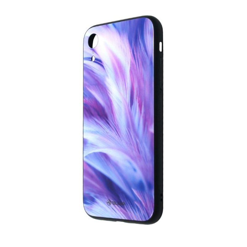 Tellur Cover Glass print for iPhone XR feather
