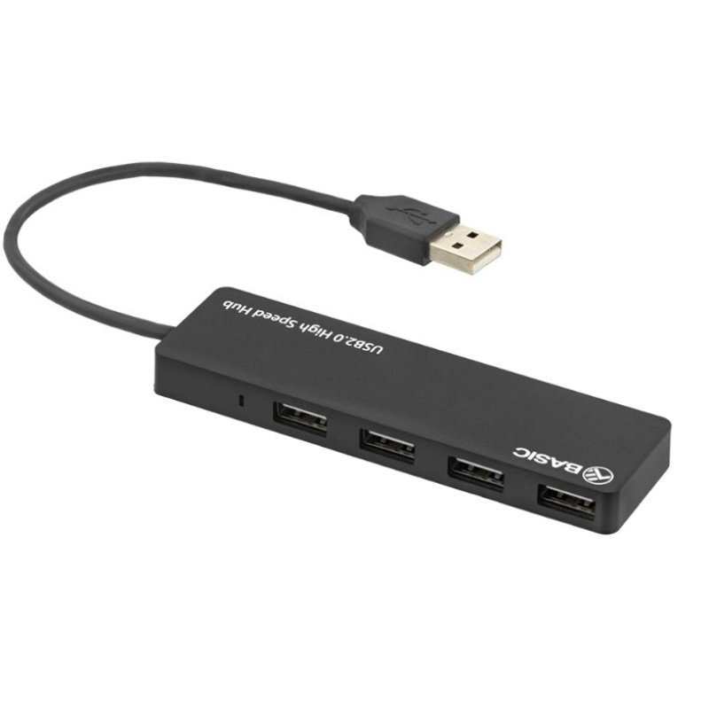 Tellur Basic USB Hub, 4 ports, USB 2.0 Black