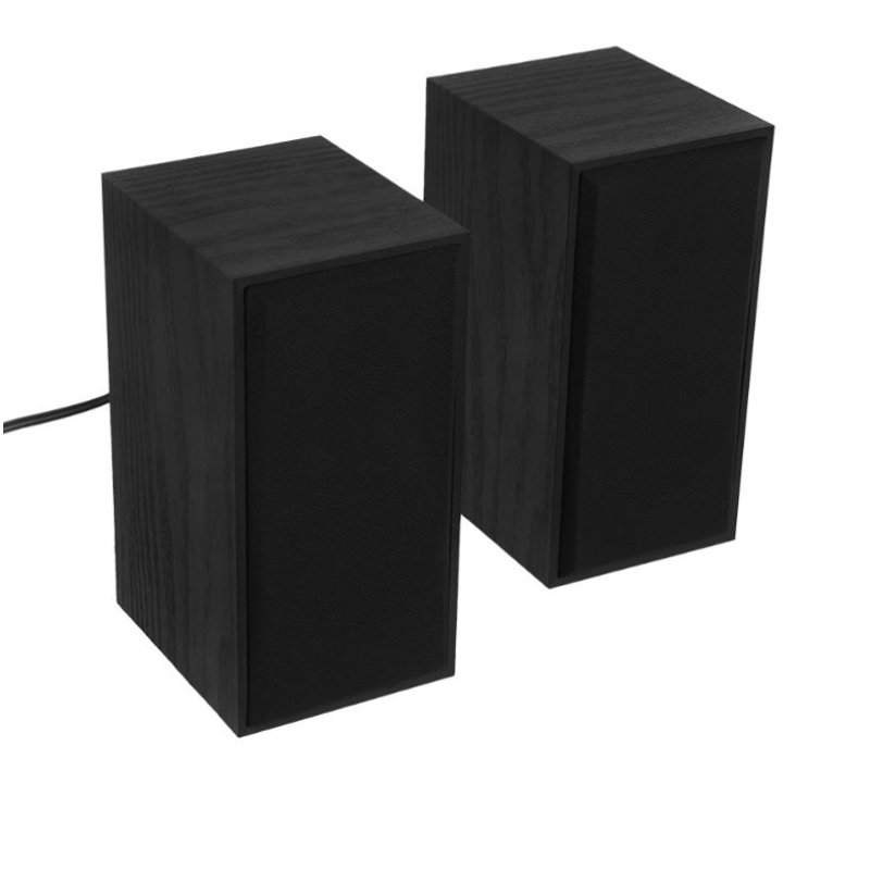 Tellur Basic 2.0 Speakers, 6W, USB/Jack, Wooden case, Volume control, black