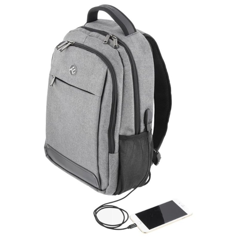 Tellur 15.6 Notebook Backpack Companion, USB port, Gray