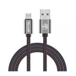 Tellur Data cable, USB to Micro USB, 1m denim