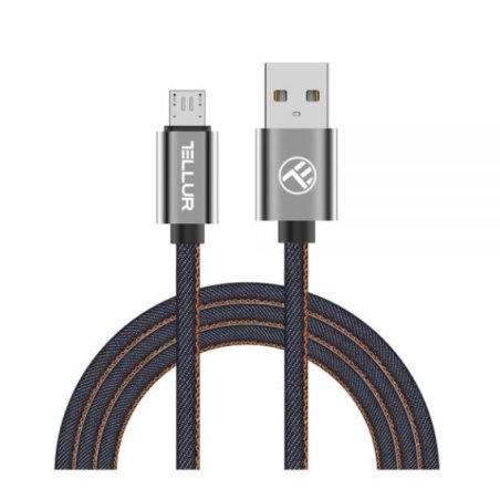Tellur Data cable, USB to Micro USB, 1m denim