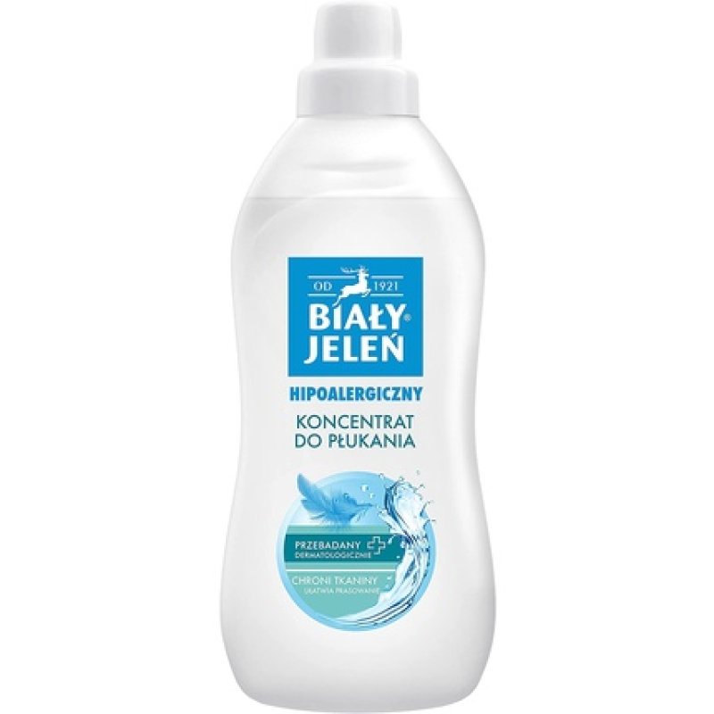 Bialy Jelen Hypoallergenic Rinsing Liquid Concentrated Fabric Softener 1000ml