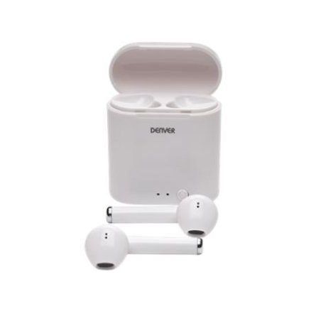 Denver TWE-36MK3 écouteur/casque Sans fil Ecouteurs Appels/Musique Bluetooth Blanc