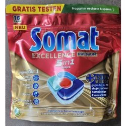 Somat Excellence Premium 5in1 Caps Household Dishwashing