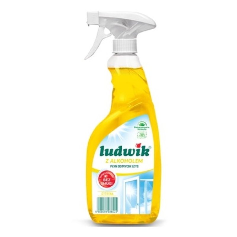 Ludwik Lemon Glass Cleaning Liquid With Alcohol 600 Ml