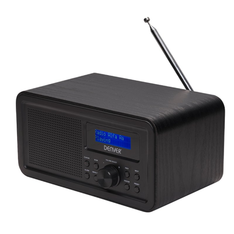 Denver DAB-30BLACK Radio portable Personnel Numérique Noir