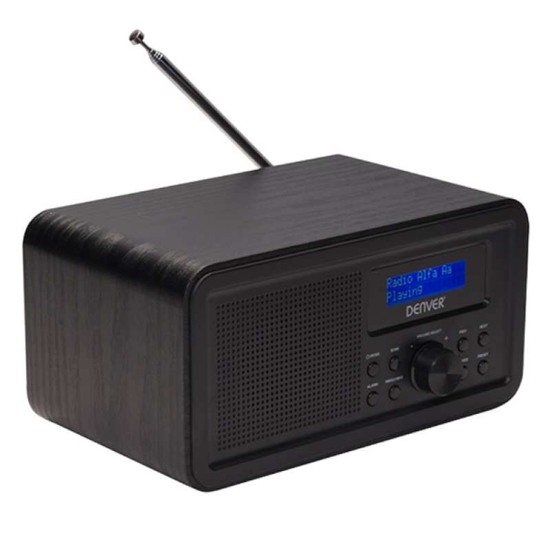 Denver DAB-30BLACK Radio portable Personnel Numérique Noir