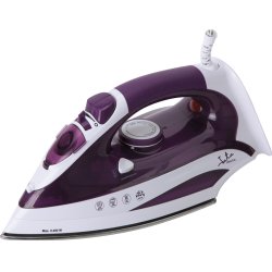 JATA PL225 fer à repasser Fer à vapeur Semelle en acier inoxydable 2400 W Violet, Blanc