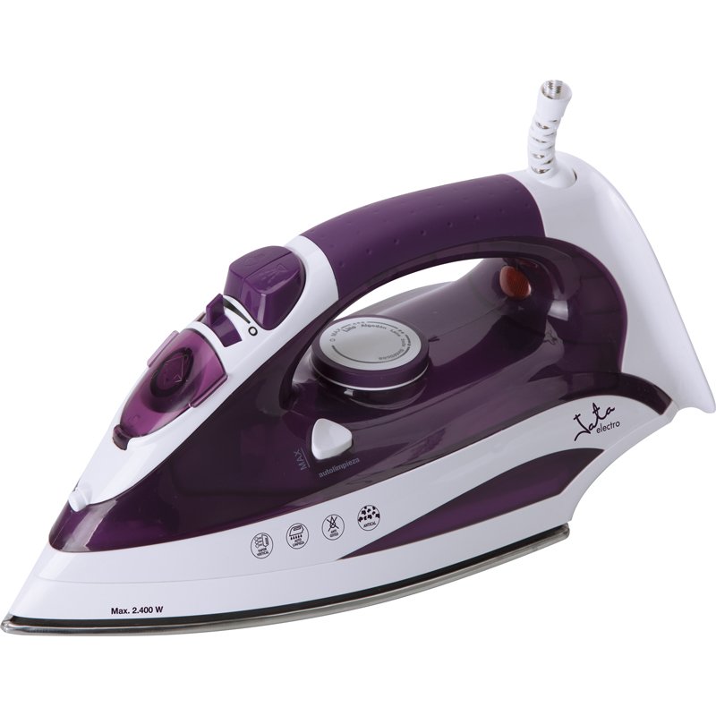 JATA PL225 iron Steam iron Stainless Steel soleplate 2400 W Purple, White