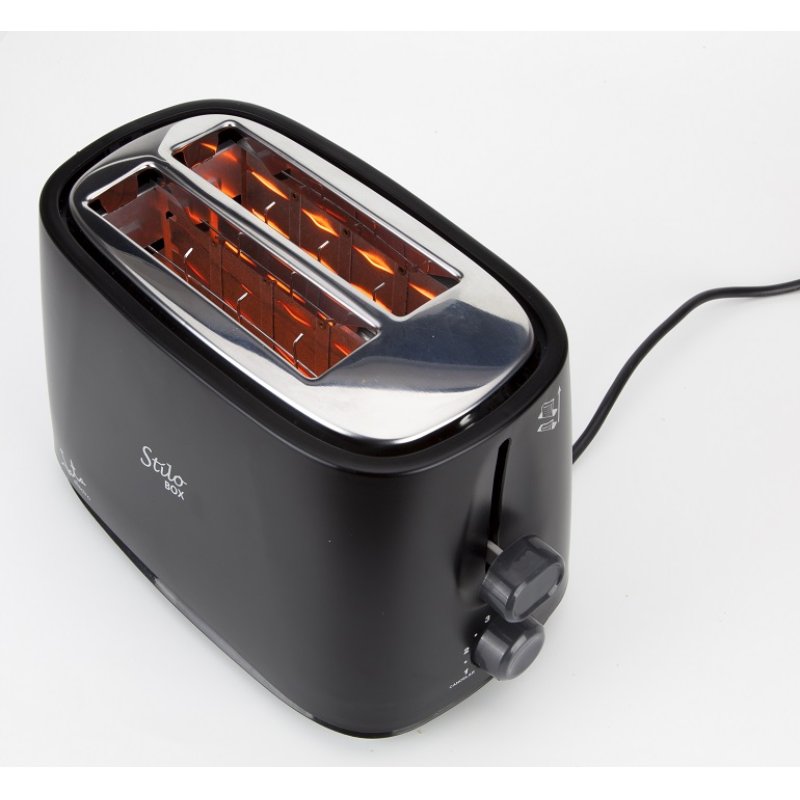 JATA TT631 toaster 6 2 slice(s) 750 W Black, Stainless steel