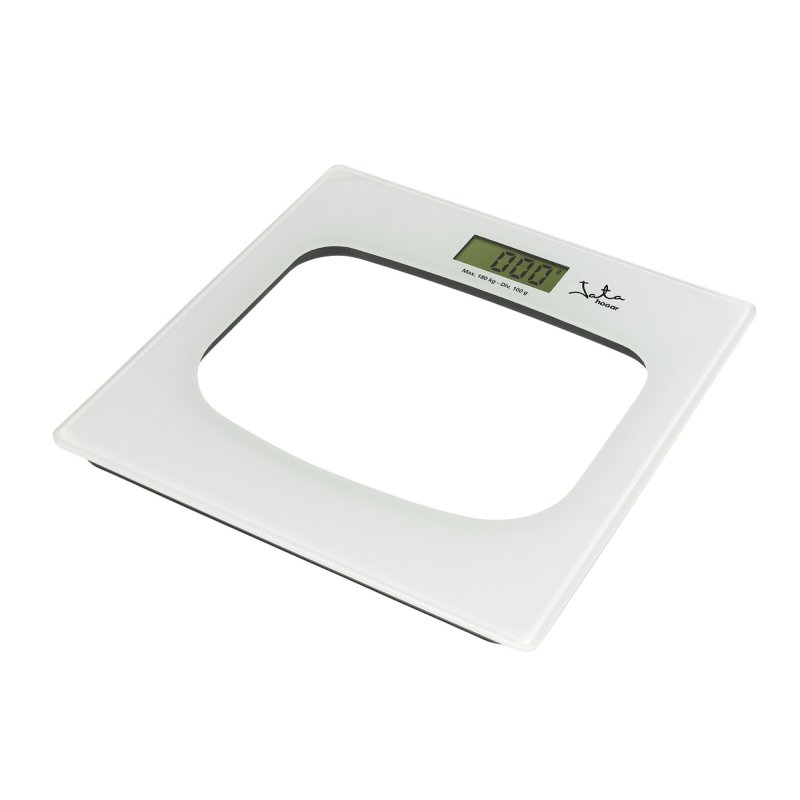 JATA P111 personal scale Square Transparent, White Electronic personal scale