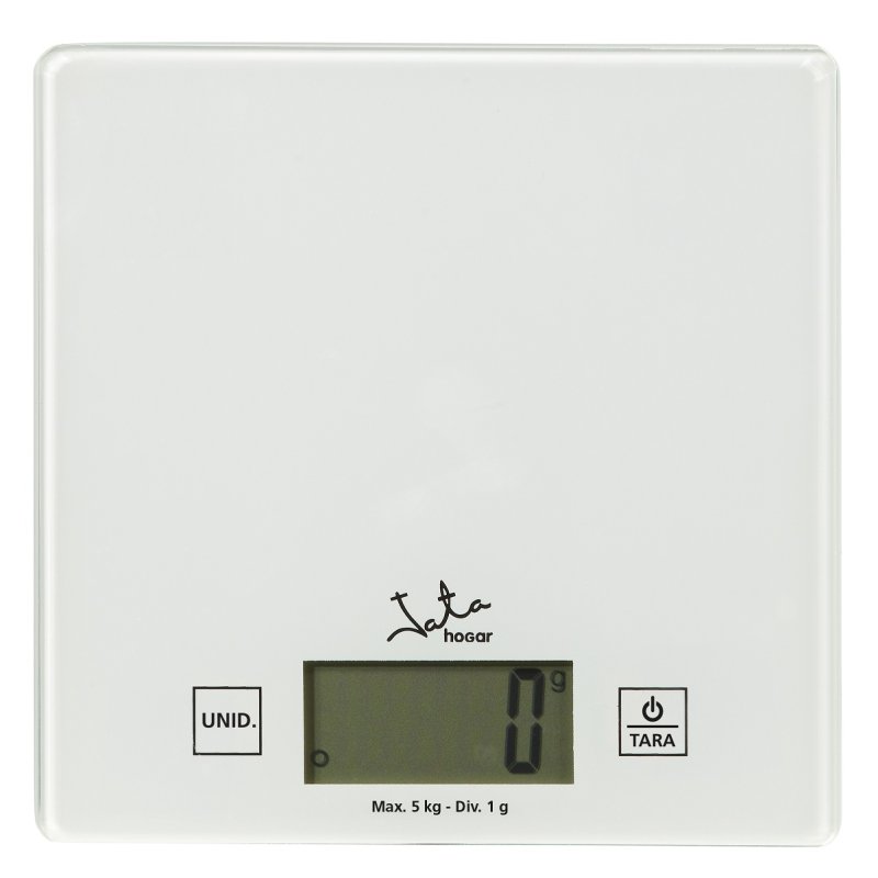 JATA P111 personal scale Square Transparent, White Electronic personal scale