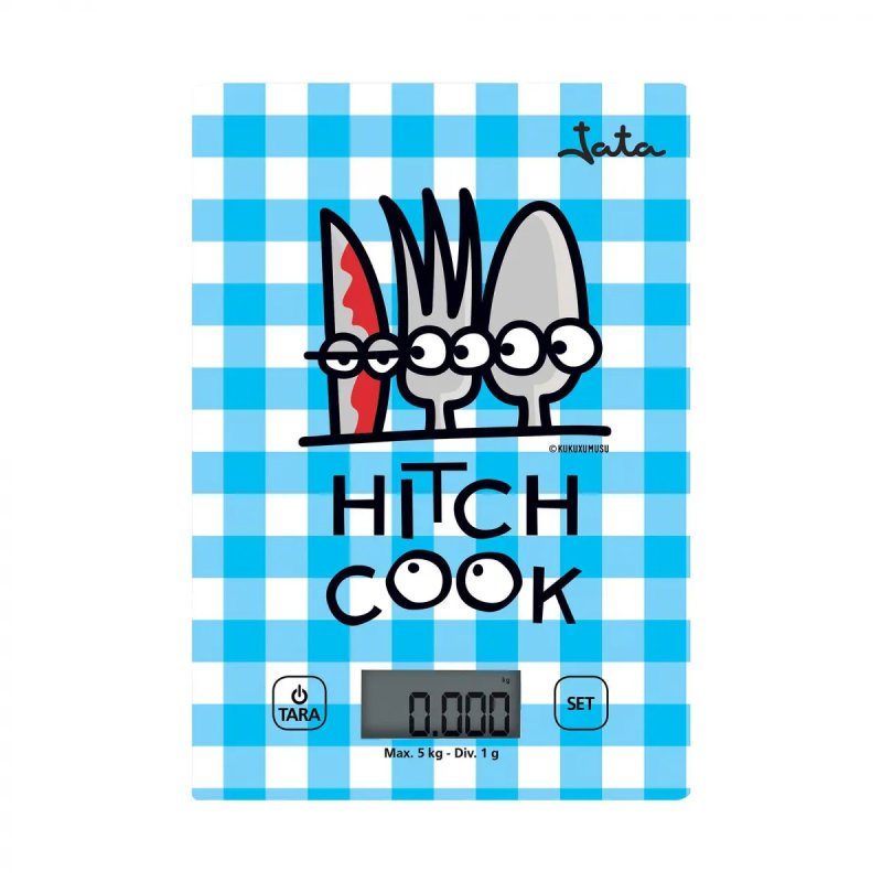 JATA Mod. 732K Blue Countertop Rectangle Electronic kitchen scale