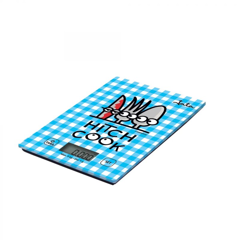 JATA Mod. 732K Bleu Comptoir Rectangle Balance de ménage électronique