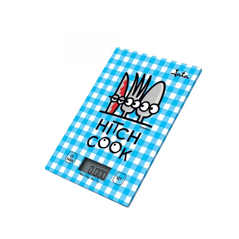 JATA Mod. 732K Bleu Comptoir Rectangle Balance de ménage électronique