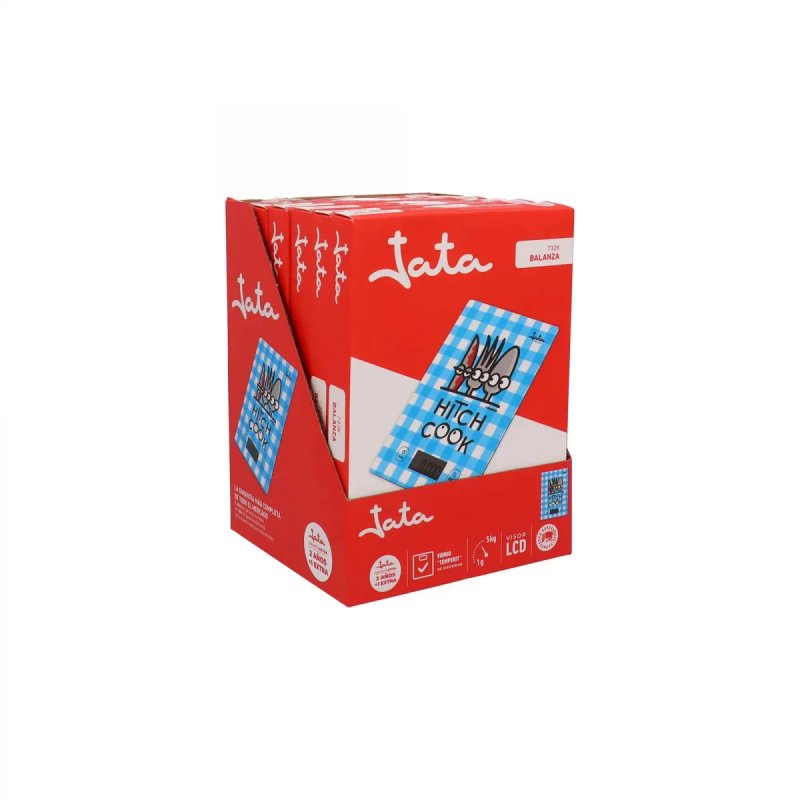 JATA Mod. 732K Blue Countertop Rectangle Electronic kitchen scale