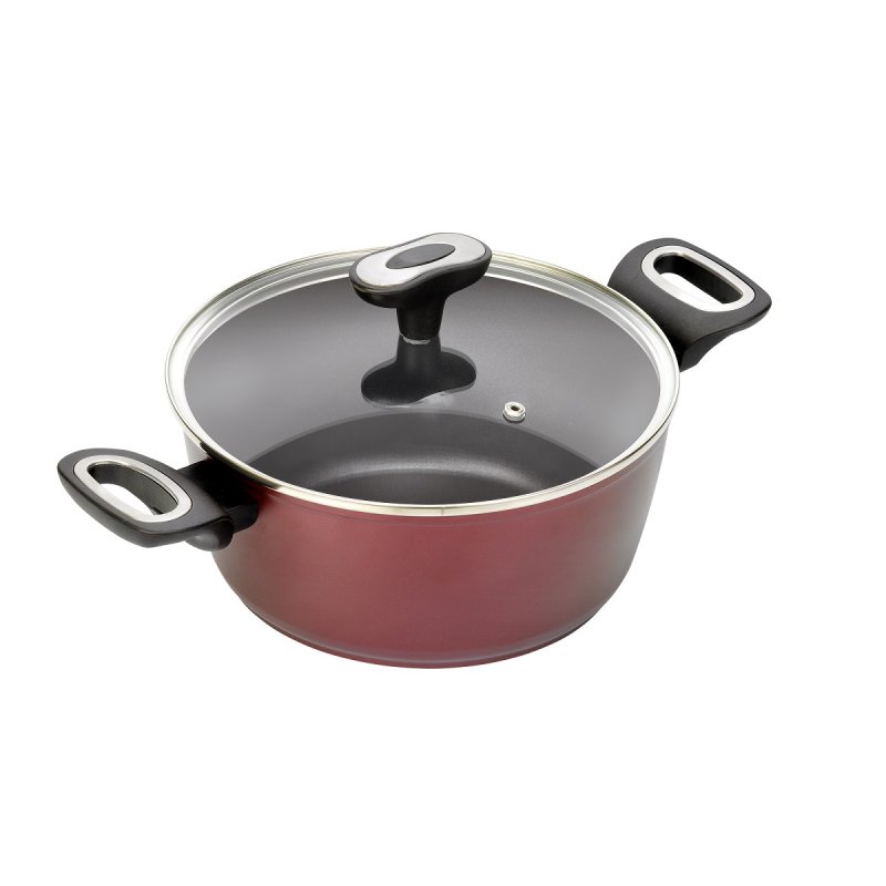 JATA CF924 soup pot 4 L Red Aluminium
