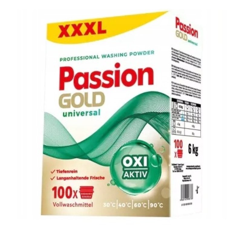 Passion Universal Washing Powder 6 Kg Effective Laundry Detergent For All Fabrics