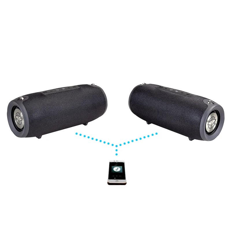 Manta SPK15GO-BK portable speaker Stereo portable speaker Black 20 W