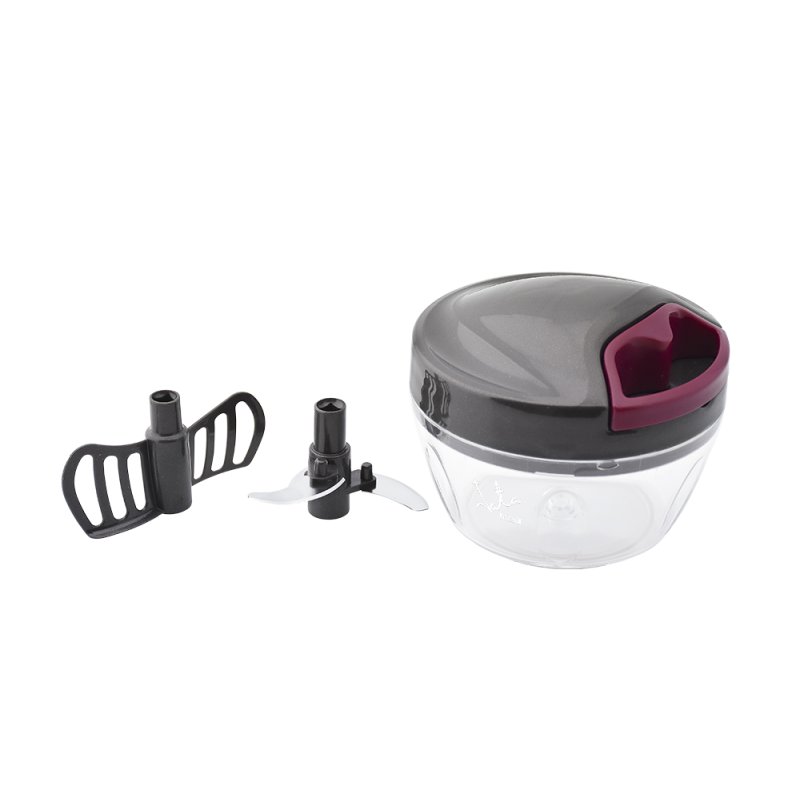 JATA AC57E manual food chopper Black, Transparent