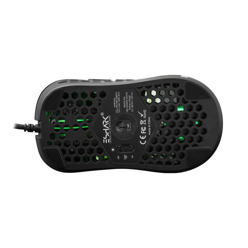 White Shark ΞSHARK Naginata mouse Ambidextrous USB Type-A Optical 16000 DPI