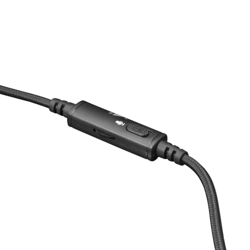 White Shark ΞSHARK Taiko Casque Avec fil Arceau Jouer USB Type-A Noir, Argent