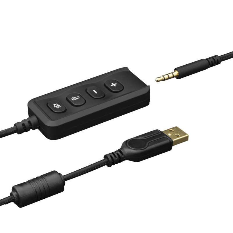 White Shark ΞSHARK Taiko Headset Wired Head-band Gaming USB Type-A Black, Silver