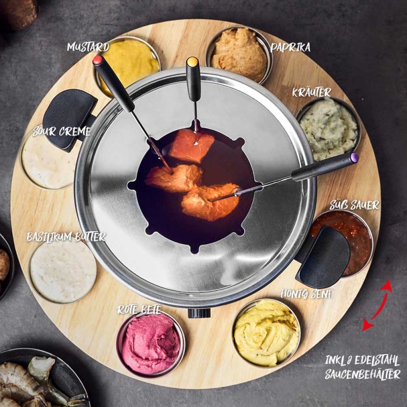 Gastroback 42566 appareil à fondue, raclette et wok 1,8 L 8 personne(s)