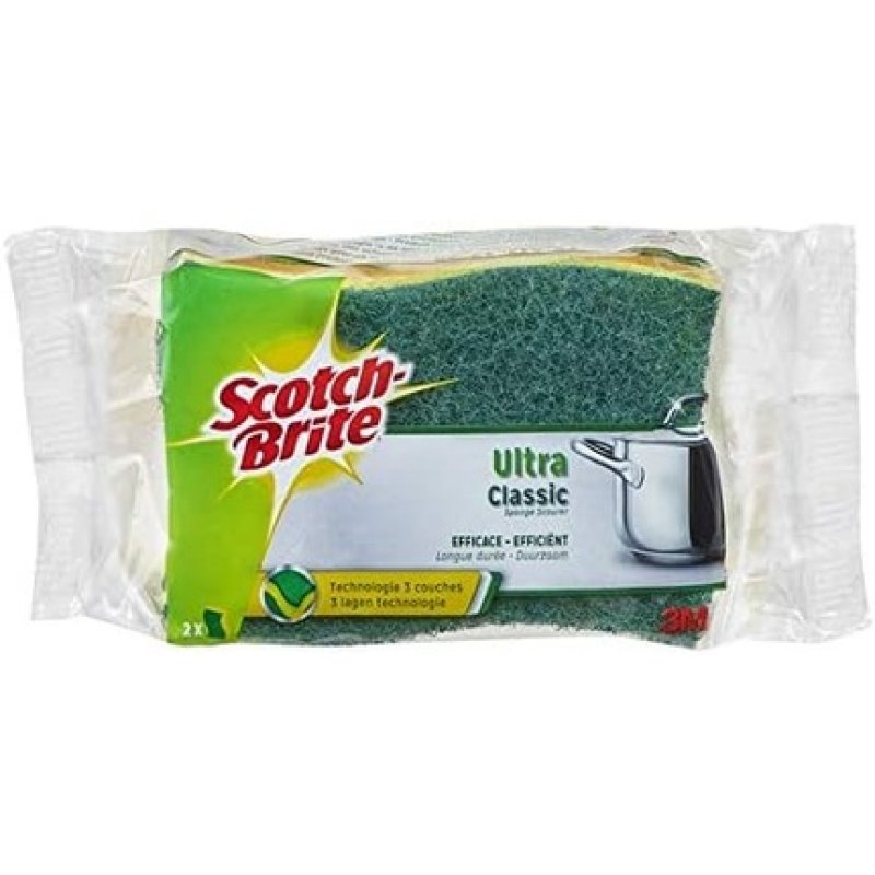 Scotch-Brite Super Dish Sponge Green - Pack of 2