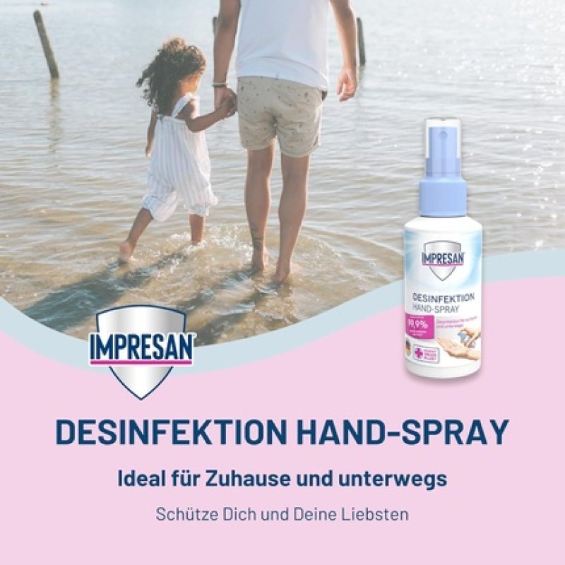Impresan Disinfectant Hand Spray - Hygienic Cleanliness Without Water