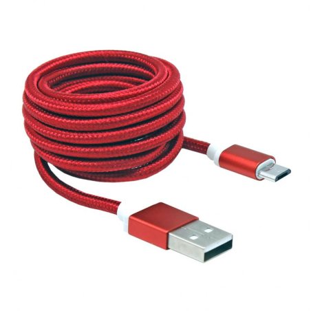 Sbox USB-Micro USB M/M 1.5m USB-10315R red