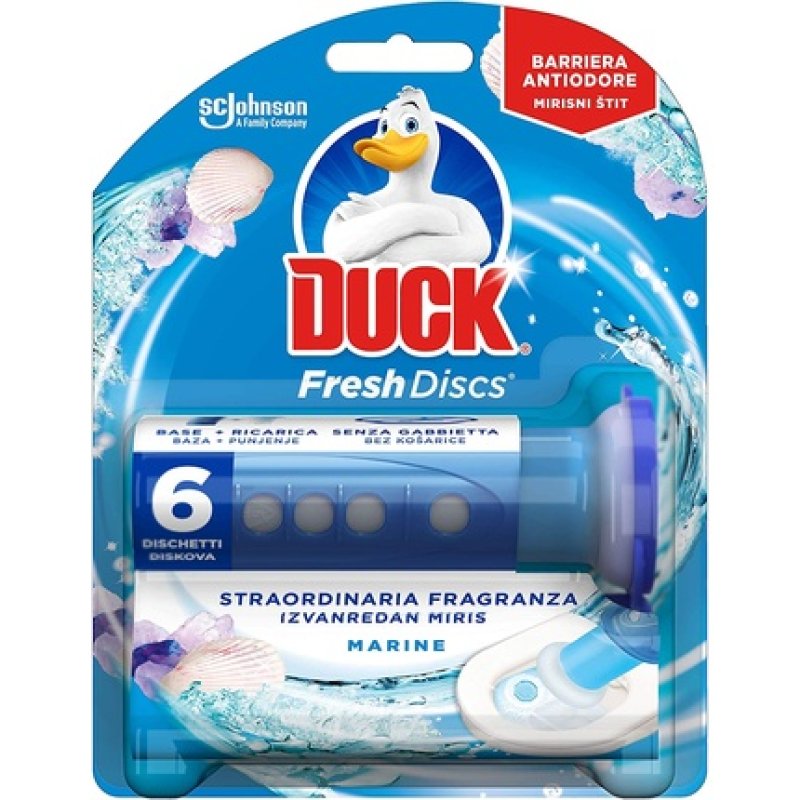 Duck Fresh Discs WC Disc Base Marine Scent 6 Discs