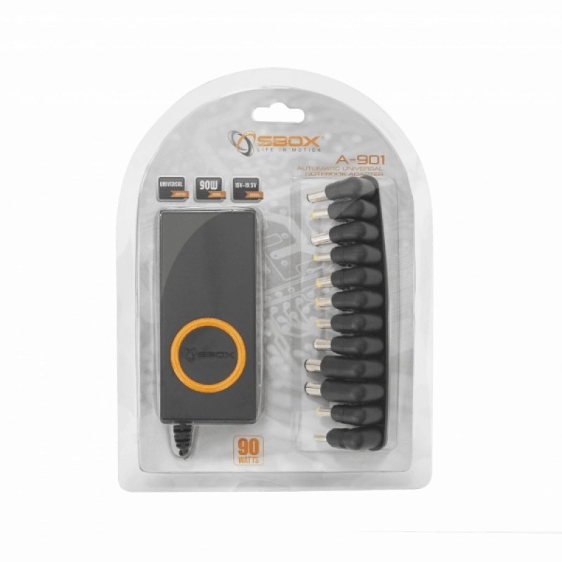 SBOX A-901 adaptateur de puissance & onduleur Intérieure 90 W Noir