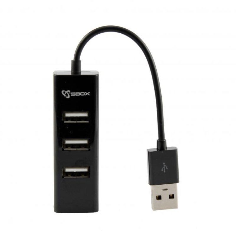 SBOX H-204 interface hub USB 2.0 480 Mbit/s Black