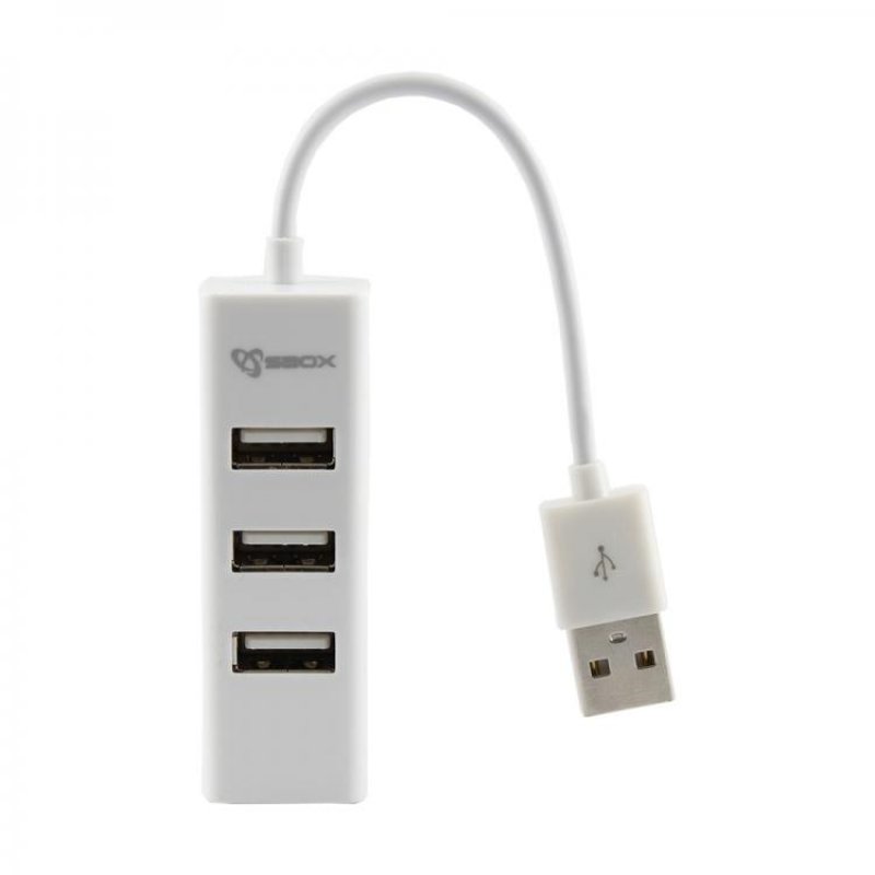 SBOX H-204W hub & concentrateur USB 2.0 480 Mbit/s Blanc