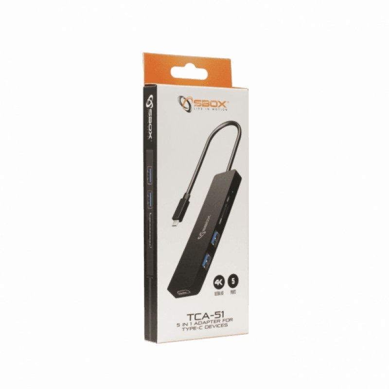 Sbox TCA-51 USB Type-C-HDMI/USB-3.0/SD+TF