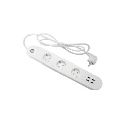 Denver SHP-300U prise d’alimentation Smart 3 sortie(s) CA Type E 4 Blanc