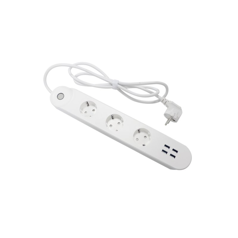Denver SHP-300U Smart power strip 3 AC outlet(s) Type E 4 White
