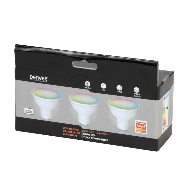 Denver SHL-450 éclairage intelligent Ampoule intelligente 5 W Blanc Wi-Fi