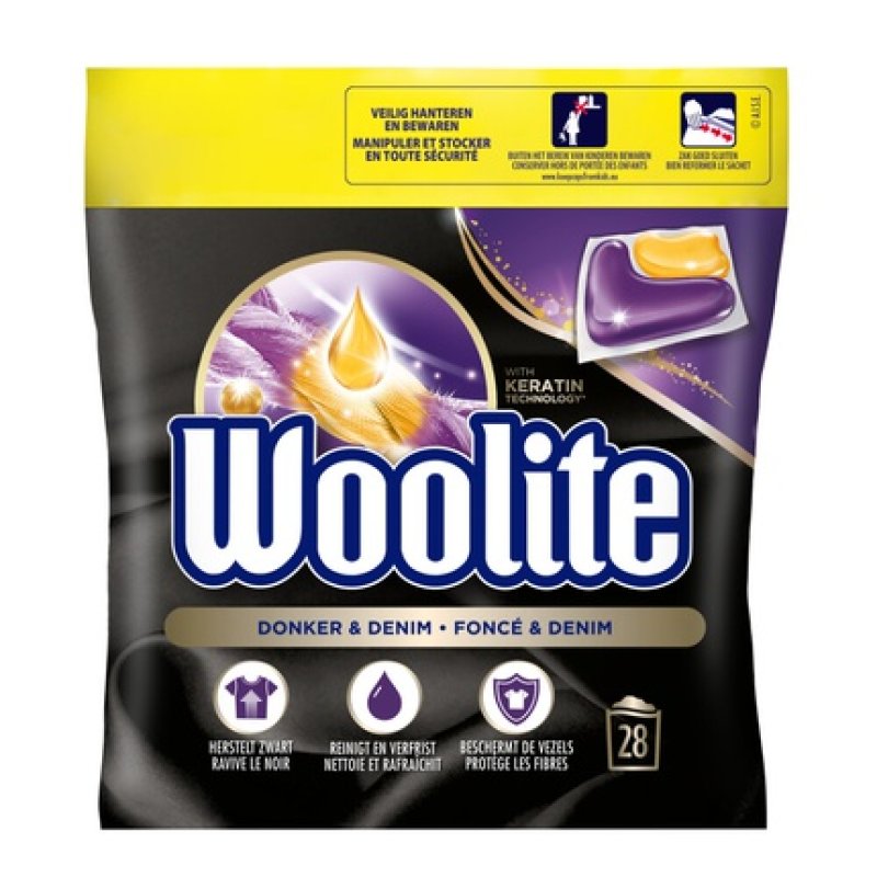 Woolite Detergent Black Dark & Denim 28 Capsules
