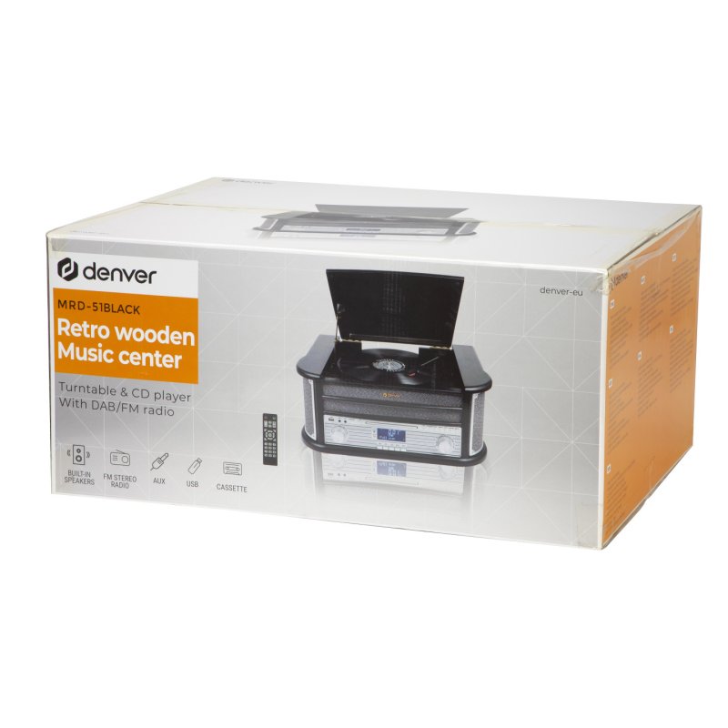Denver MRD-51 BLACK audio turntable Automatic