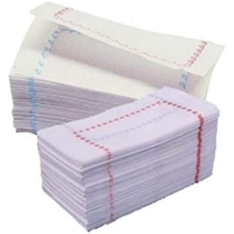 Zigzag Sulfito White Napkins 140x140mm - Pack of 8000