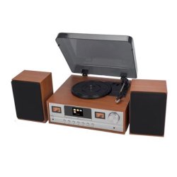 Denver MRD-52LIGHTWOOD audio turntable Silver, Wood