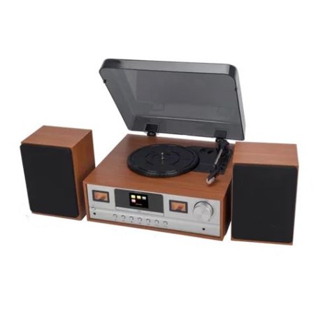 Denver MRD-52LIGHTWOOD audio turntable Silver, Wood