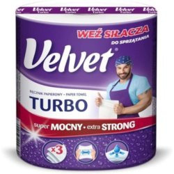 Velvet Household Hand Towels Kitchen Paper - 10 Rolls 5 Pack X 2 Rolls