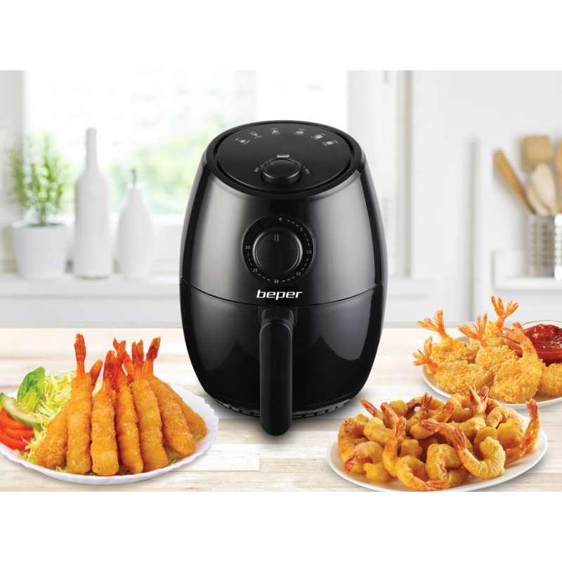 Beper P101FRI001 2 L Autonome 1000 W Friteuse d’air chaud Noir