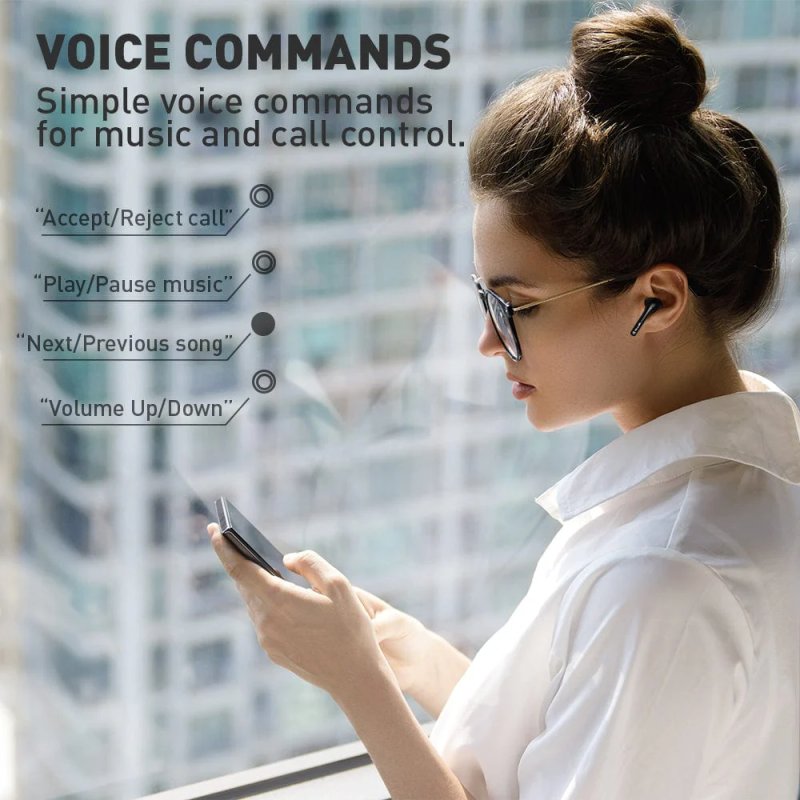 Tellur TLL511361 headphones/headset True Wireless Stereo (TWS) In-ear Calls/Music Bluetooth Black