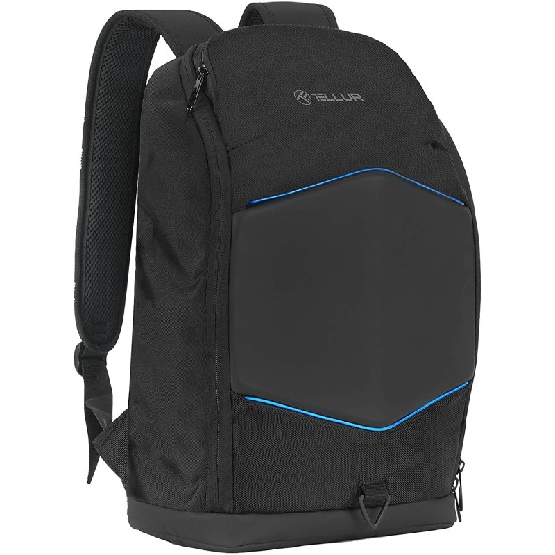 Tellur 15.6 Notebook Backpack Illuminated Strip, USB port, black